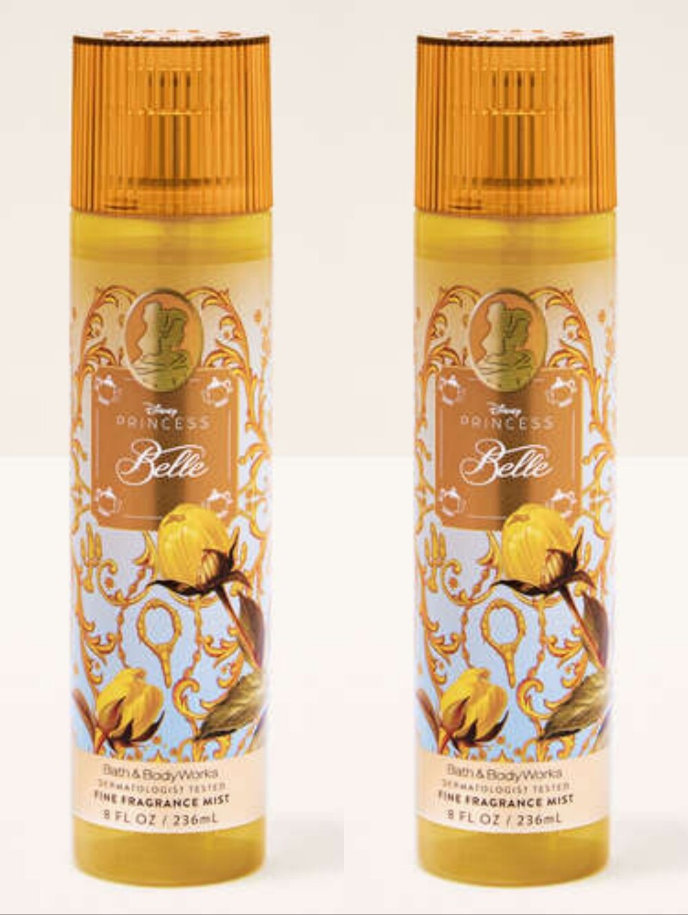 Bath & Body Works Disney Princess Belle Fine Fragrance Mist Set of 2 NEW Rare
